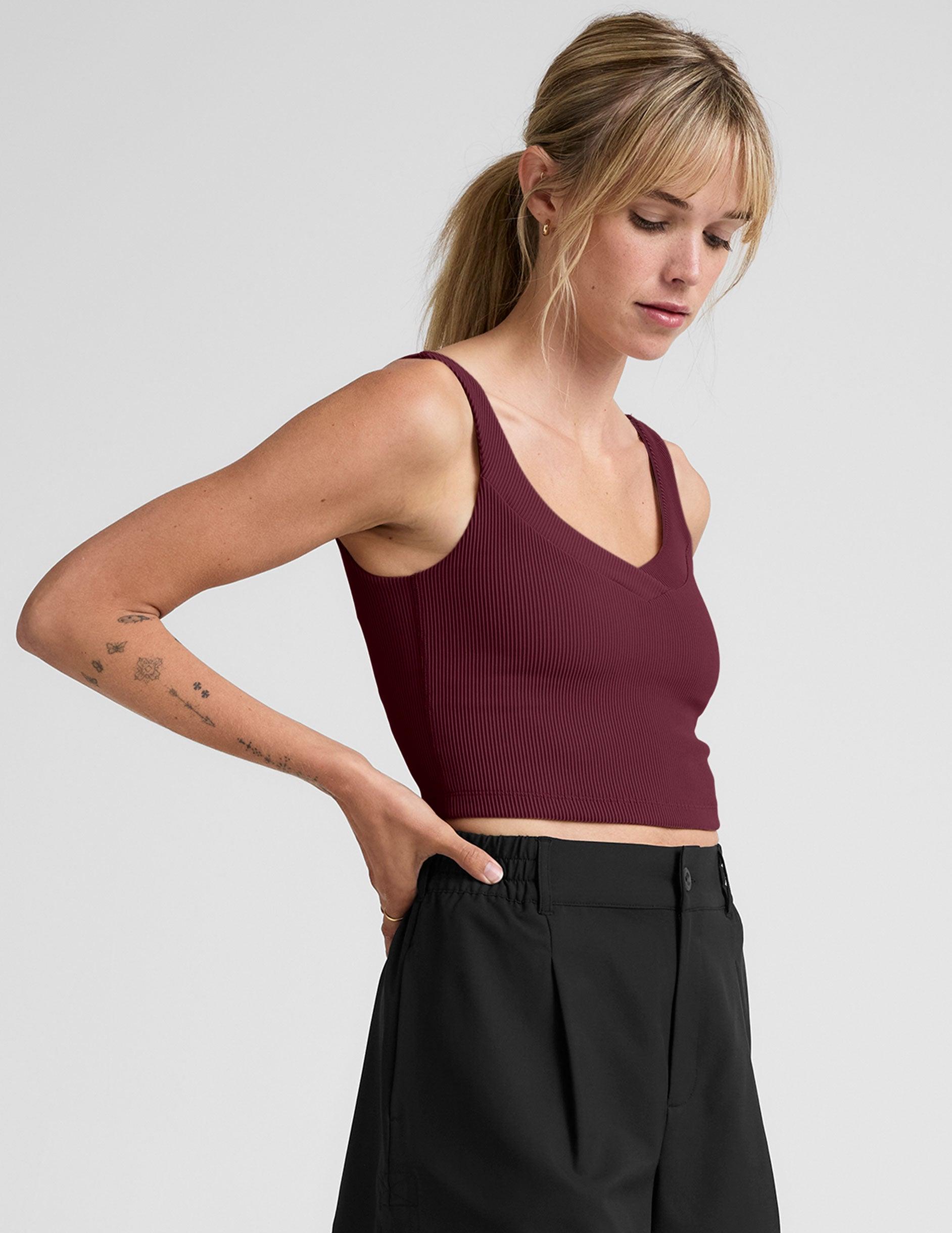 Impulse Ribbed Cropped Tank Product Image