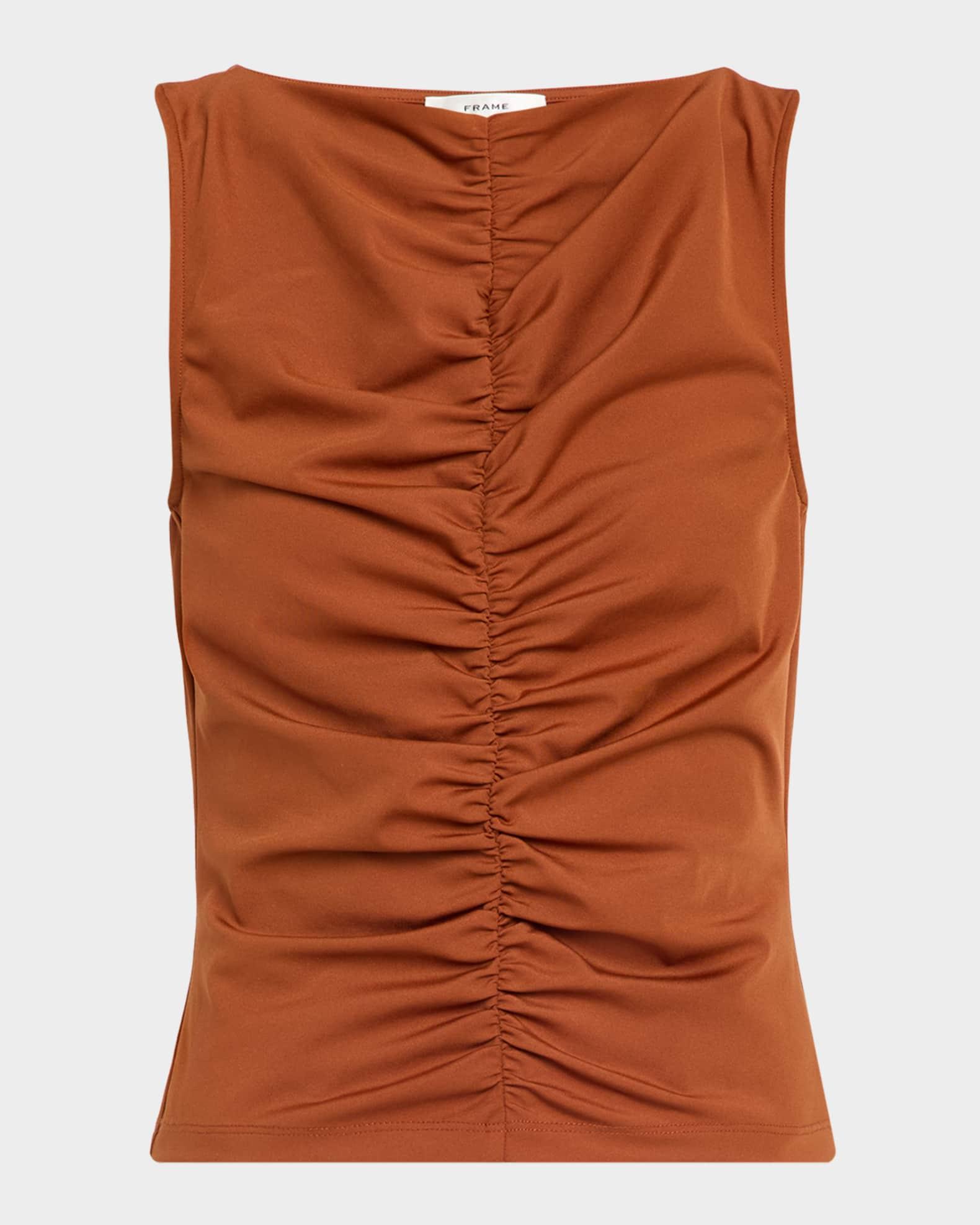 The Ruched Sleeveless Top Product Image
