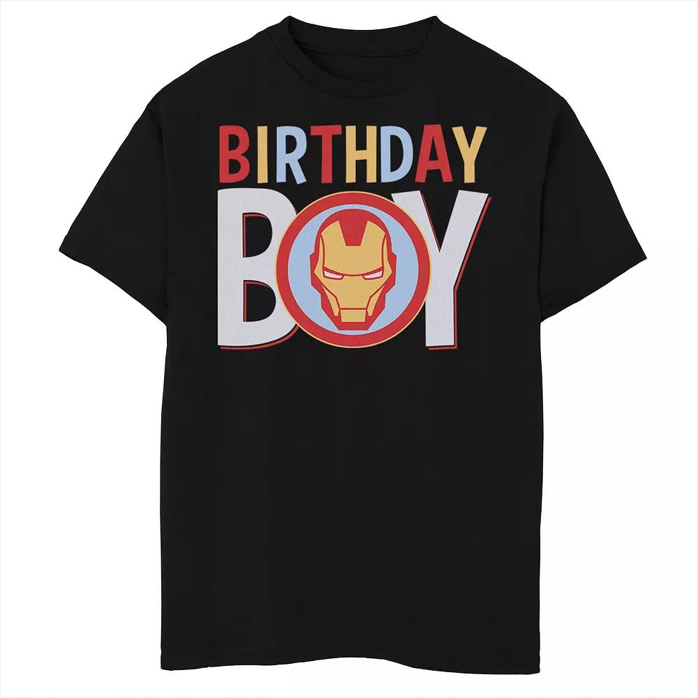 Boys 6-20 Marvel Classic Iron Man "Birthday Boy" Graphic Tee, Boy's,  Product Image