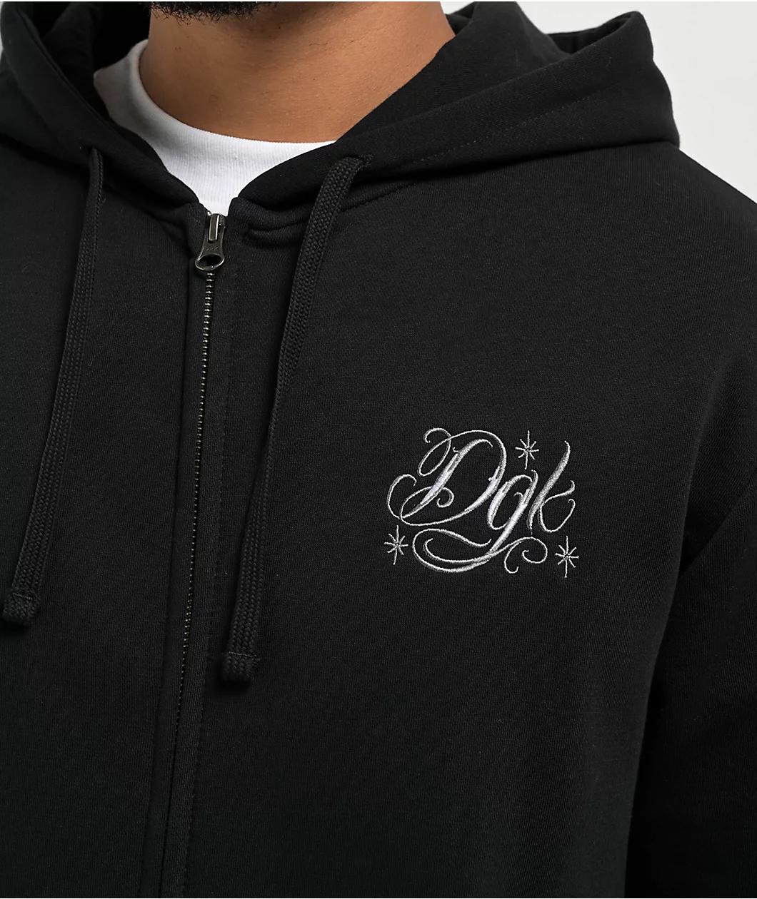 DGK Fool For You Black Zip Hoodie Product Image