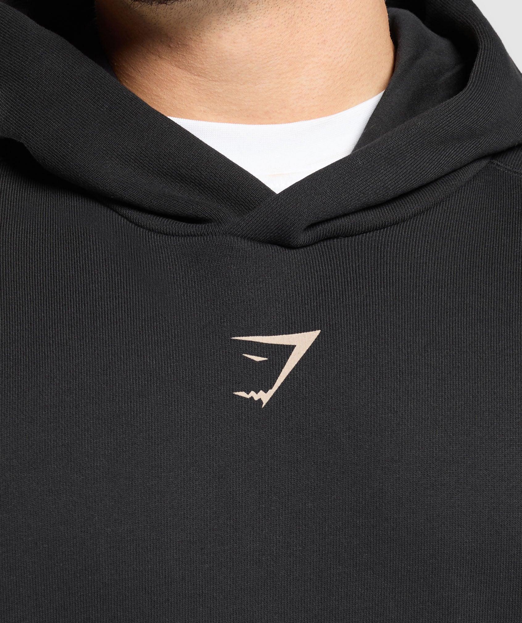 Gymshark Lifting Club Hoodie - Black/Pebble Grey Male Product Image