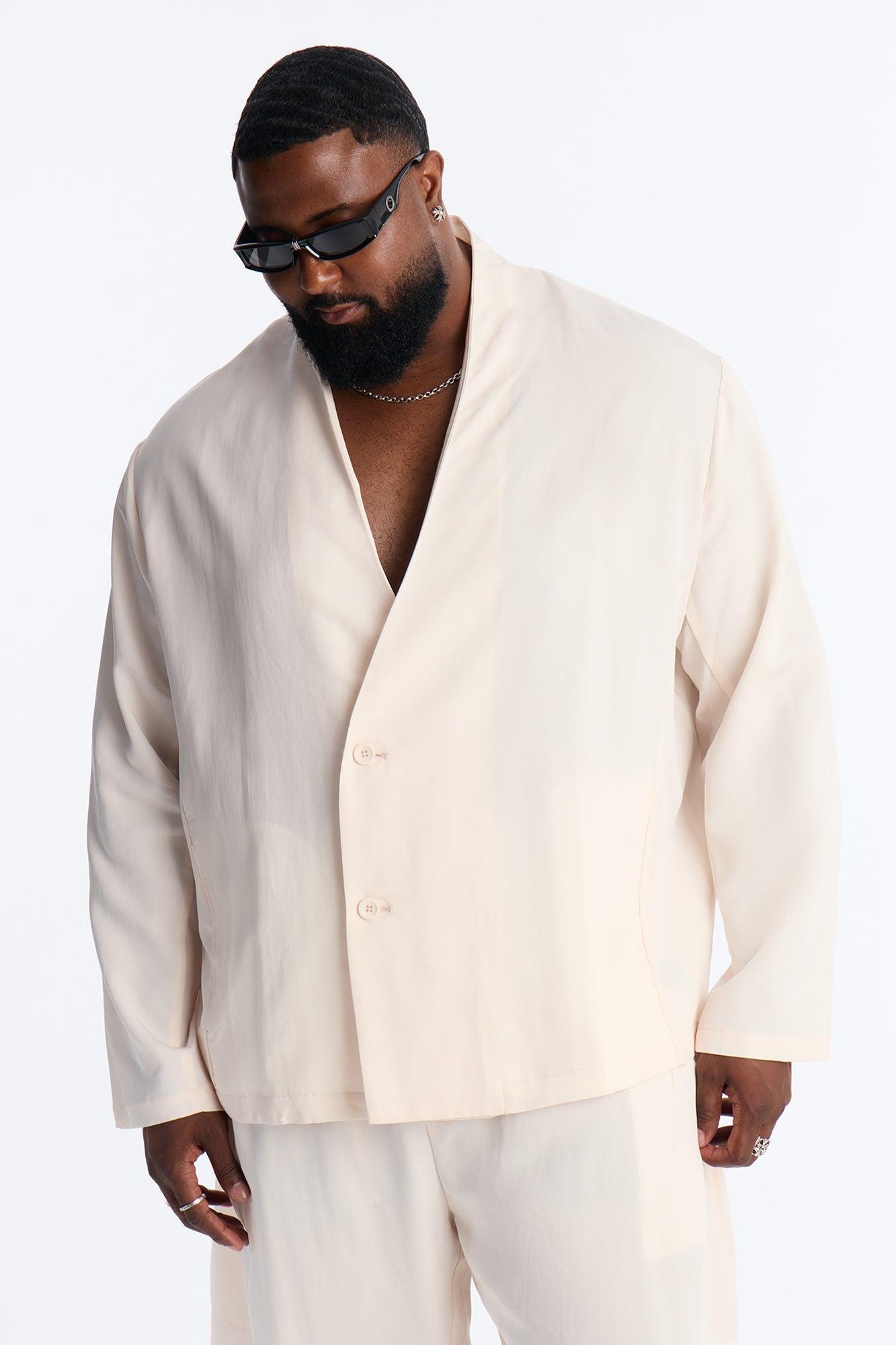 Relaxed St.Tropez Unlined Blazer - Cream Male Product Image