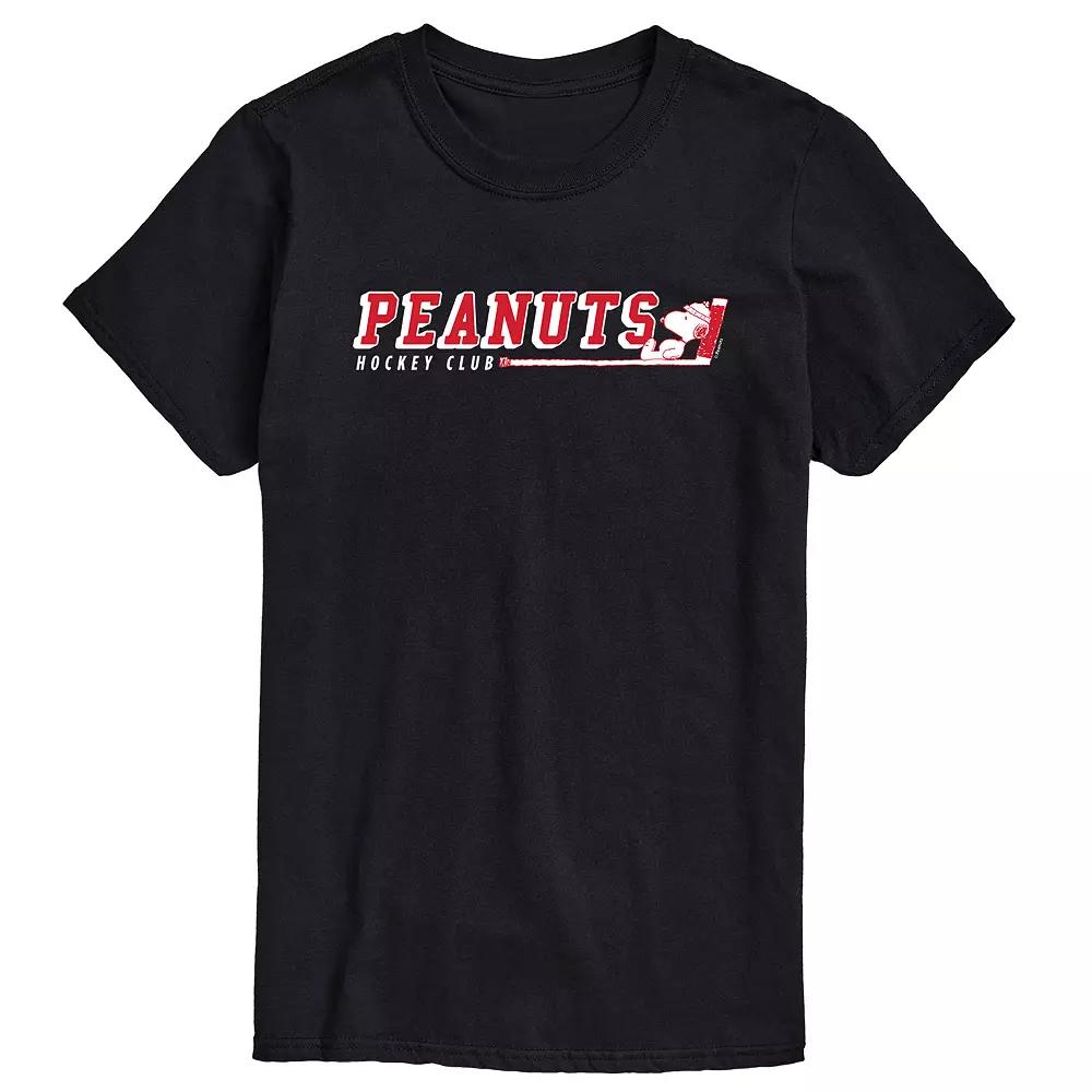 Big & Tall Peanuts Hockey Club Tee, Men's,  Product Image