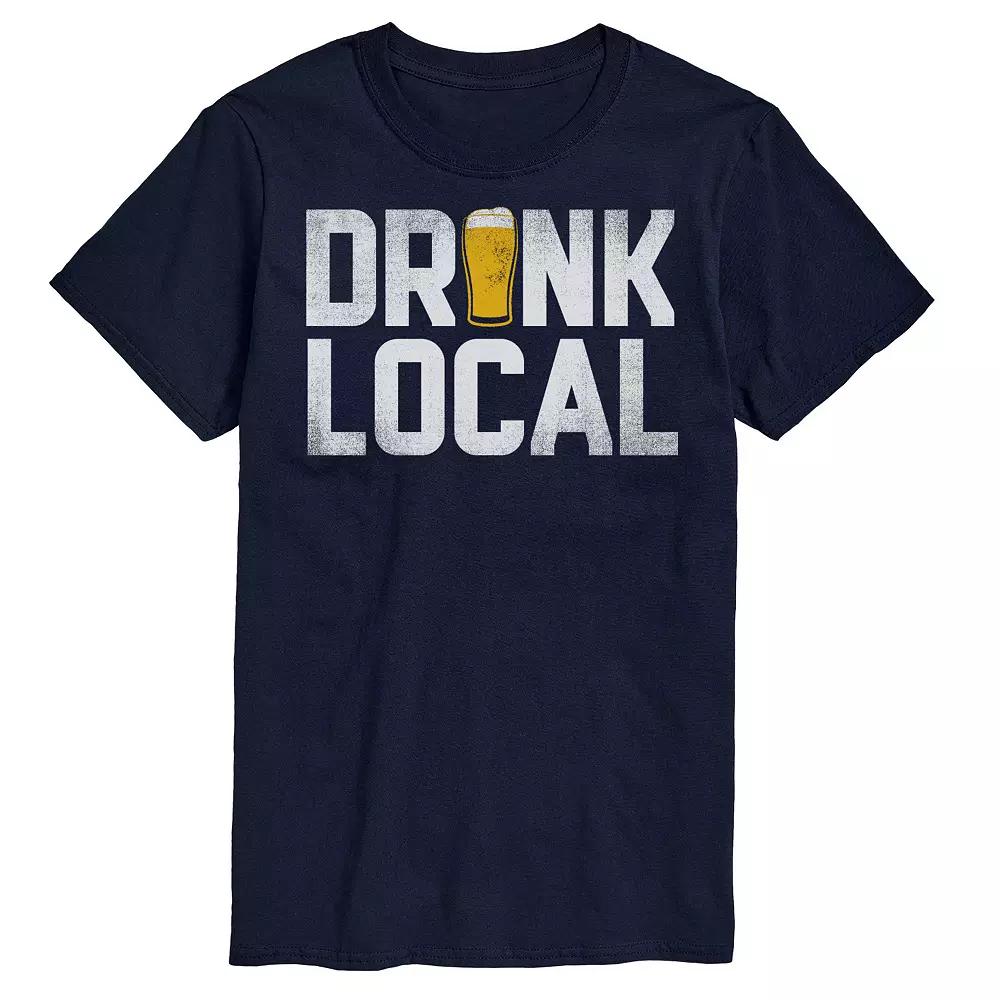Big & Tall "Drink Local" Graphic Tee, Men's,  Product Image