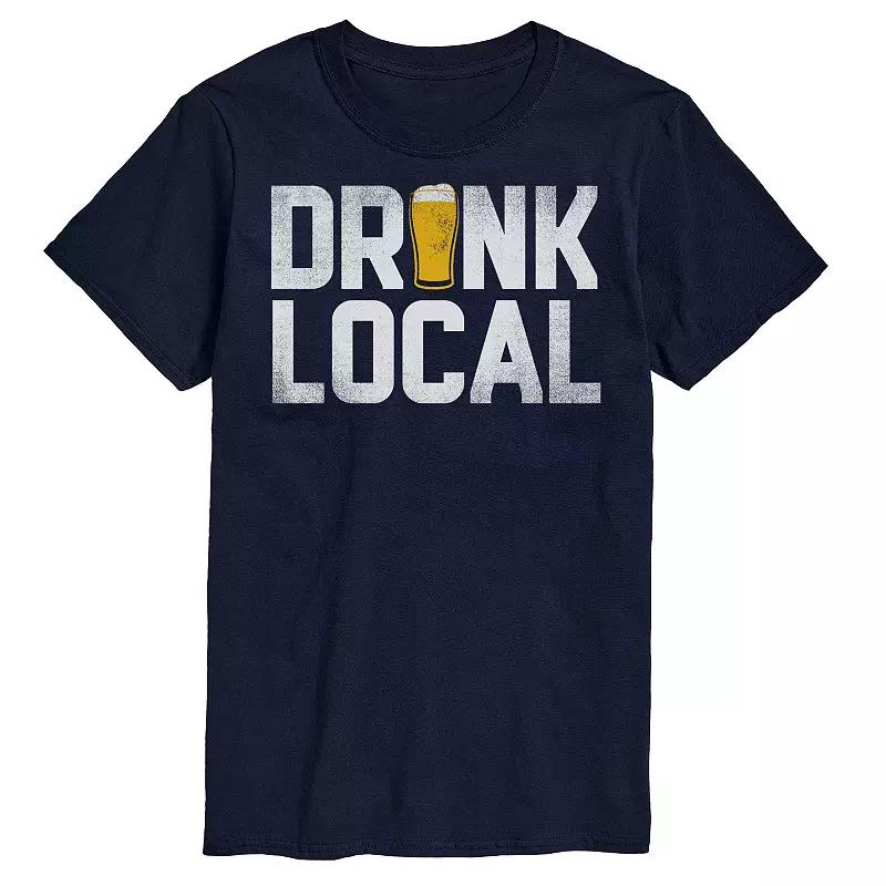 Big & Tall "Drink Local" Graphic Tee, Men's,  Product Image