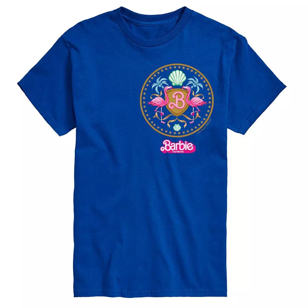 Big & Tall Barbie The Movie Theatrical Crest Graphic Tee, Men's,  Product Image