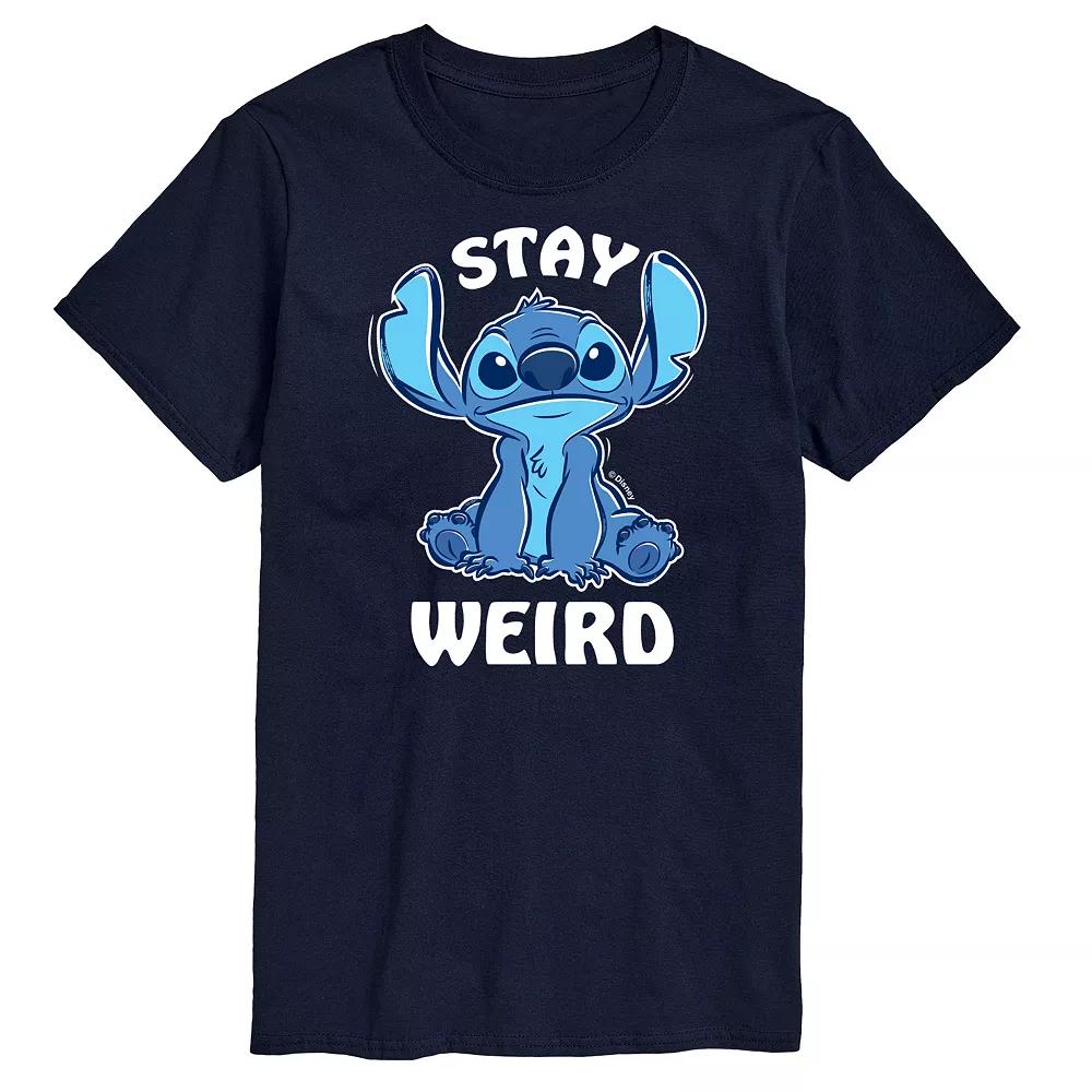 Disney's Lilo and Stitch Big & Tall Stay Weird Graphic Tee, Men's,  Product Image