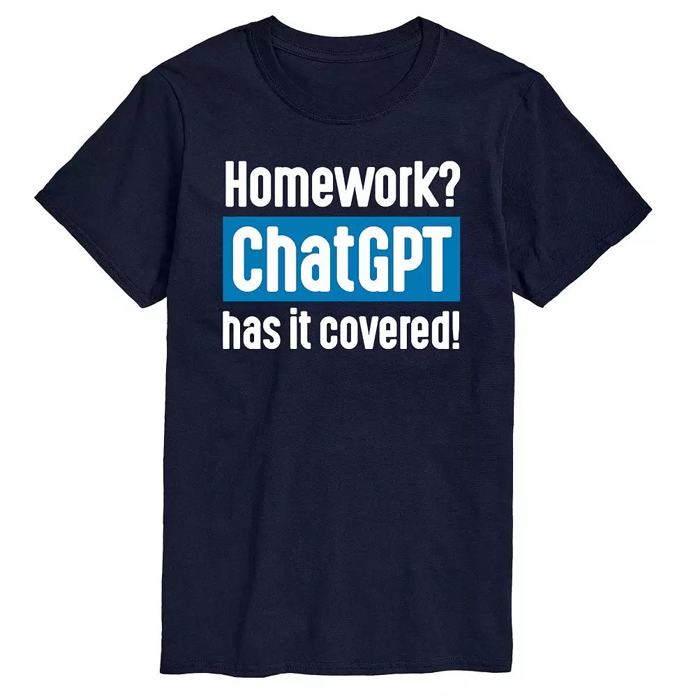 Men's Homework ChatGPT Has It Covered Graphic Tee,  Product Image