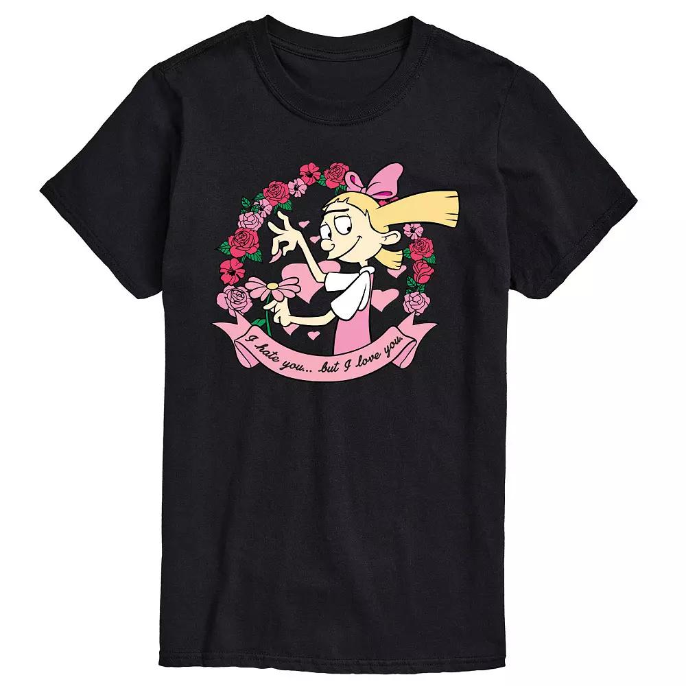 Big & Tall Hey Arnold! Helga's Love And Hate Graphic Tee, Men's,  Product Image
