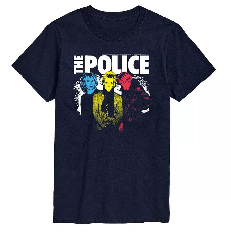 Big & Tall The Police Color Pop Graphic Tee, Men's,  Product Image