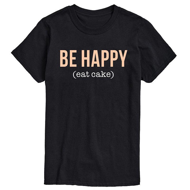Mens Be Happy Eat Cake Tee Product Image