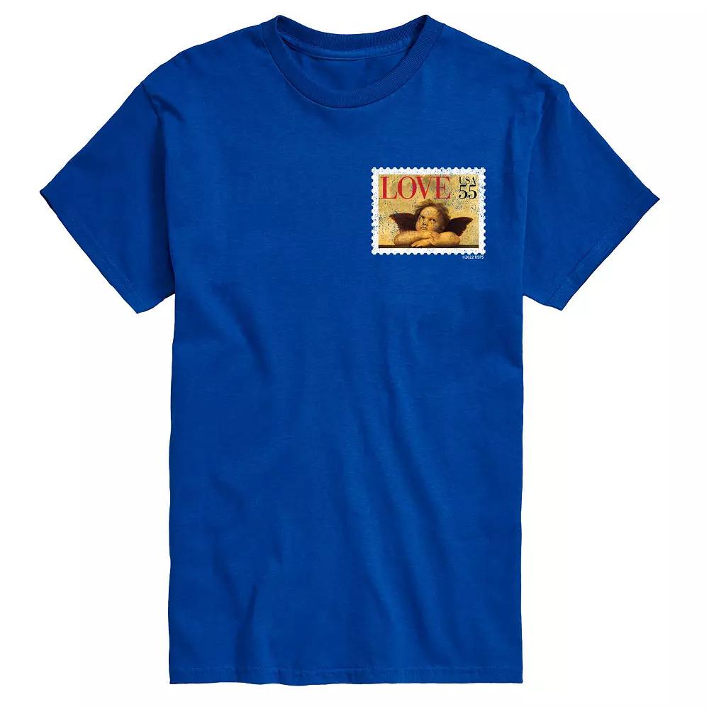 Big & Tall USPS Cherub Stamp Tee, Men's,  Product Image