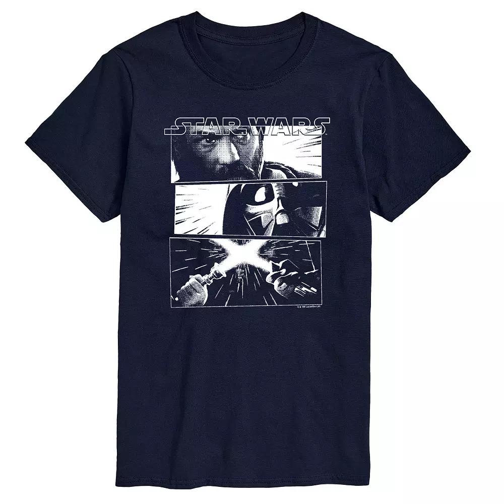 Men's Star Wars Obi-Wan Kenobi vs Darth Vadar Graphic Tee,  Product Image
