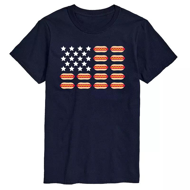 Men's Hot Dog Flag Graphic Tee,  Product Image