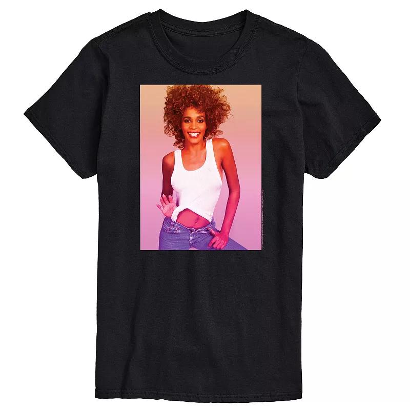 Big & Tall Whitney Houston Photo Tee, Men's,  Product Image