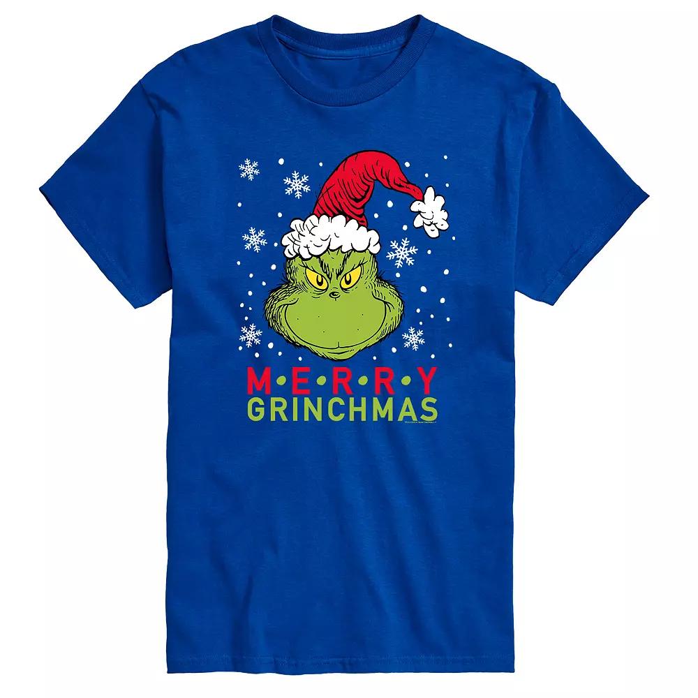 Big & Tall Dr. Seuss Merry Grinchmas Tee, Men's,  Product Image