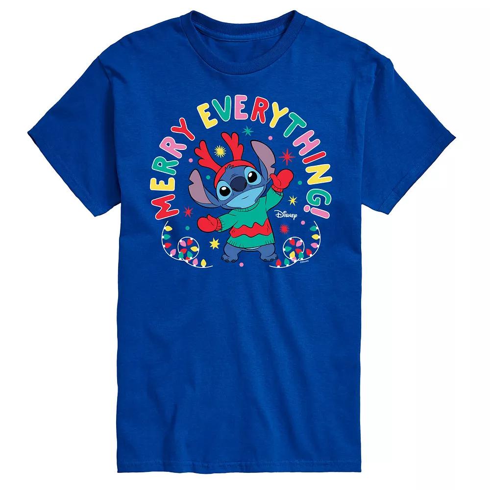 Disney's Lilo & Stitch Big & Tall Merry Everything Graphic Tee, Men's,  Product Image