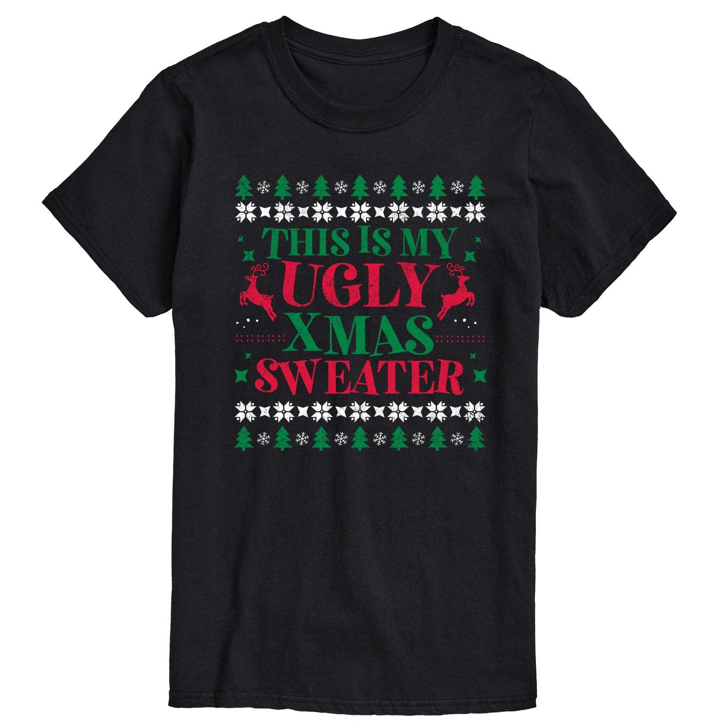 Big & Tall This Is My Ugly Xmas Sweater Graphic Tee, Men's,  Product Image
