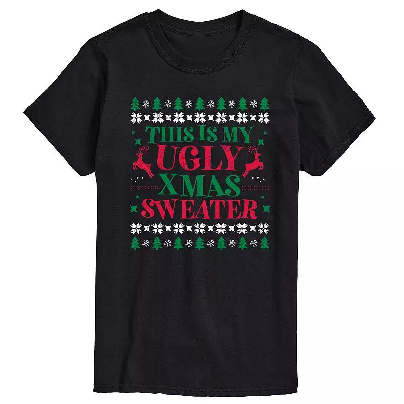 Big & Tall This Is My Ugly Xmas Sweater Graphic Tee, Men's,  Product Image