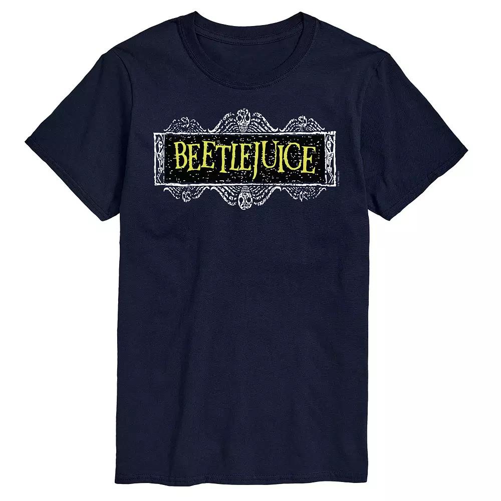Big & Tall Beetlejuice Logo Graphic Tee, Men's,  Product Image