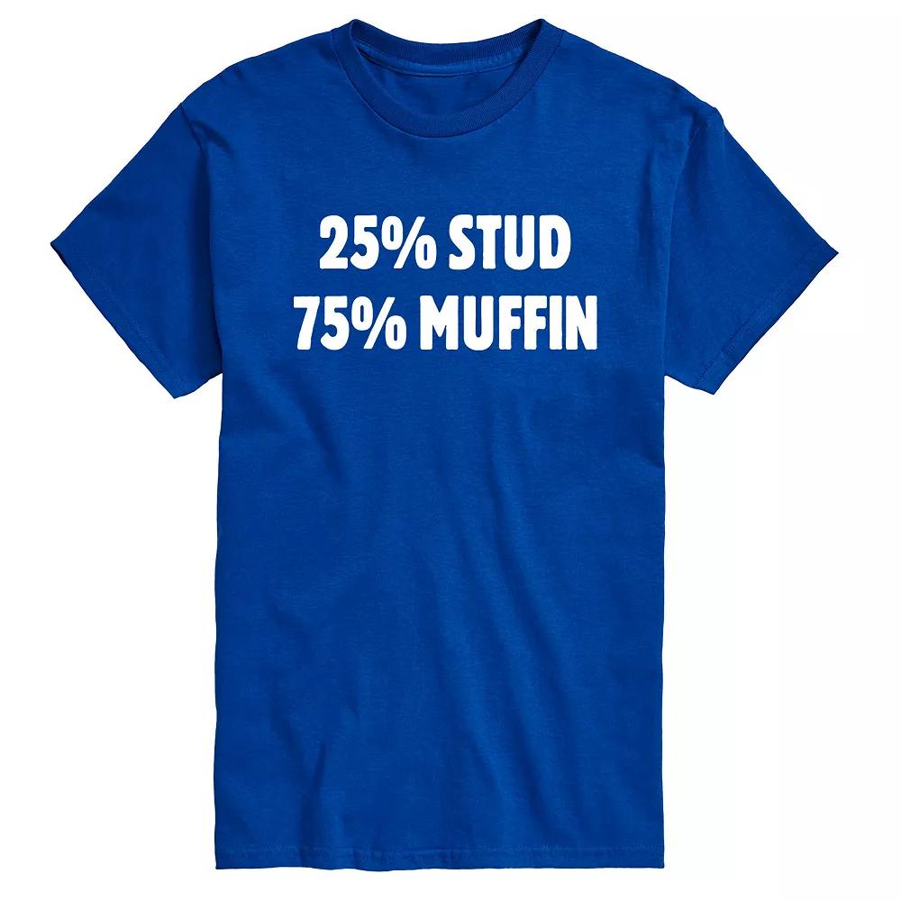 Men's 25 Percent Stud 75 Percent Muffin Graphic Tee,  Product Image