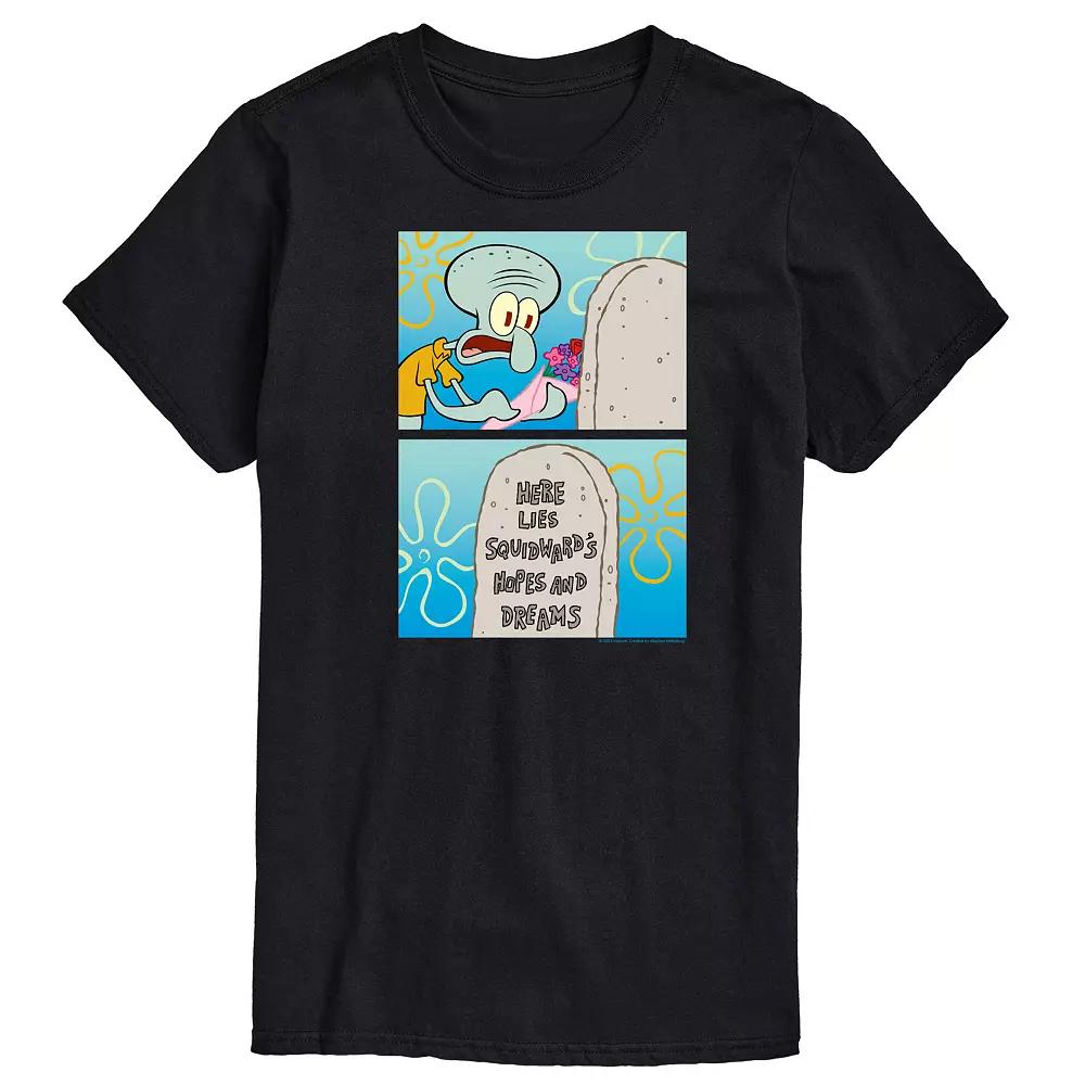 Big & Tall SpongeBob Squidward Hopes & Dreams Graphic Tee, Men's,  Product Image