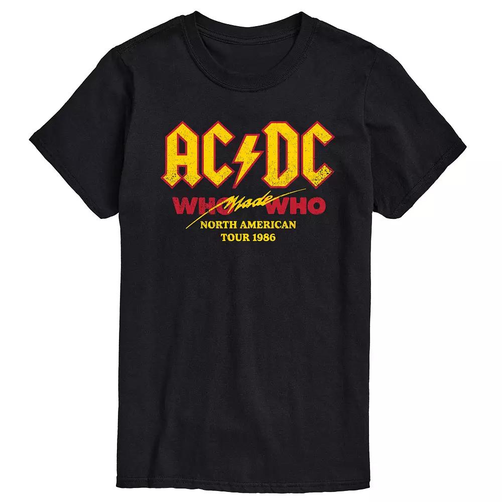 Big & Tall ACDC Who Made Who Tour Graphic Tee, Men's,  Product Image