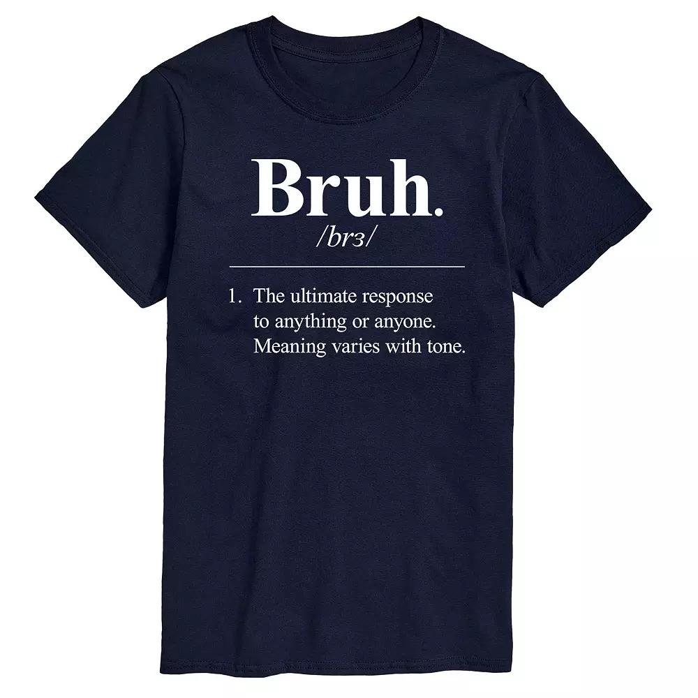 Big & Tall Bruh Definition Graphic Tee, Men's,  Product Image