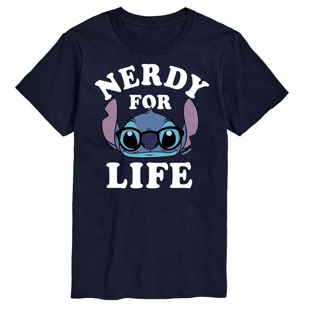 Disney's Lilo and Stitch Big & Tall Nerdy For Life Graphic Tee, Men's,  Product Image