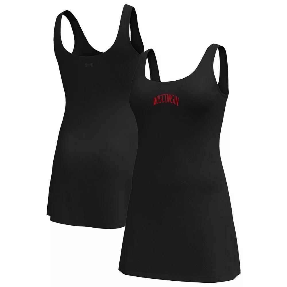 Women's Under Armour  Black Wisconsin Badgers Gameday Motion Active Dress, Size: Medium Product Image