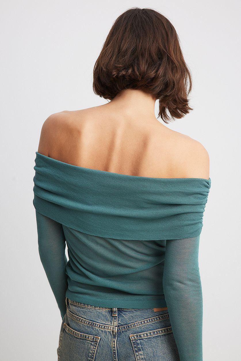 Fine Knitted Draped Top Product Image