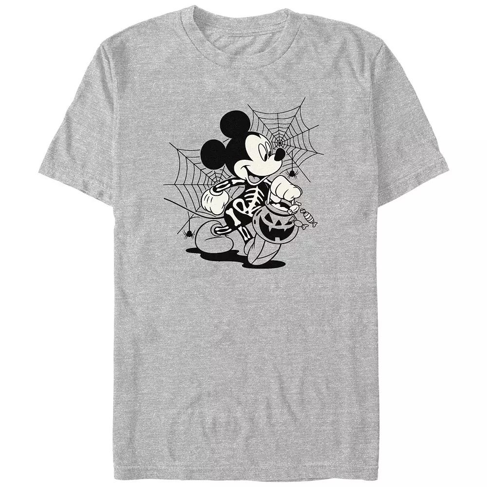 Disney's Mickey Mouse Skeleton Costume Trick Or Treating Men's Graphic Tee,  Product Image