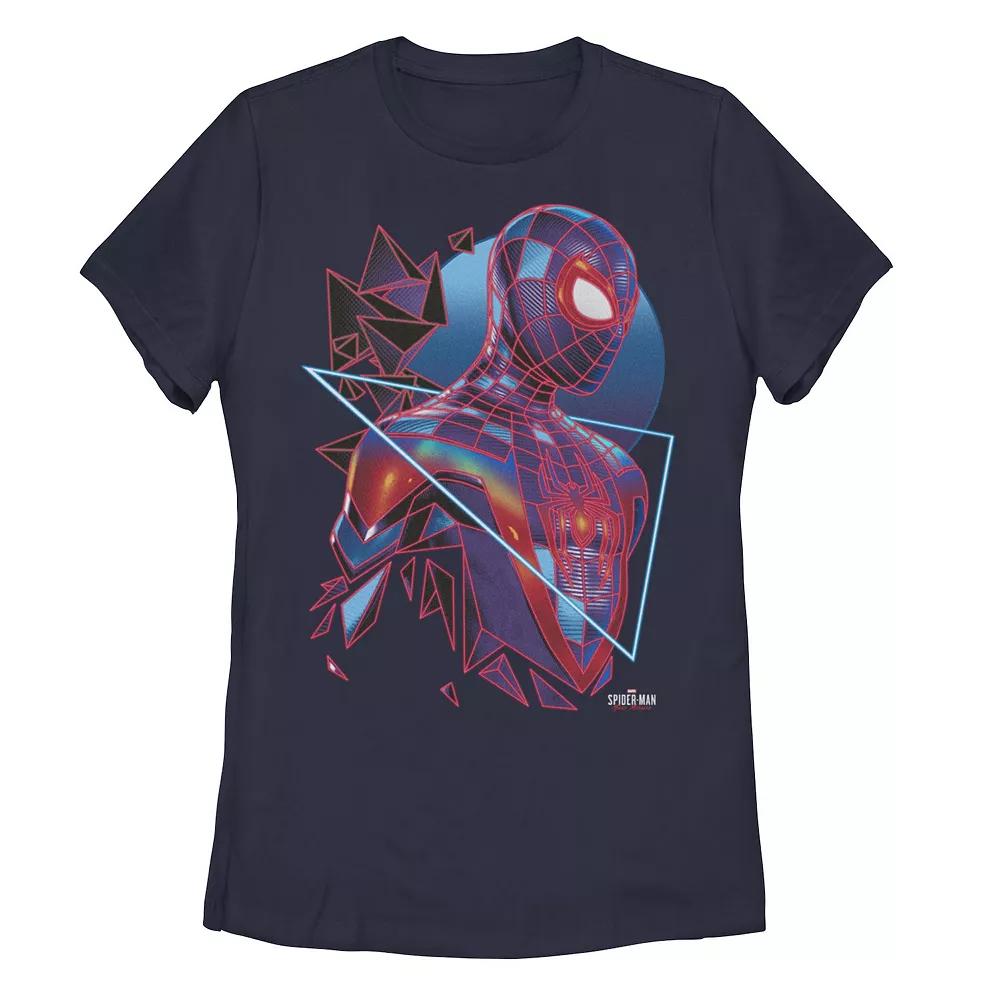 Juniors' Marvel Spider-Man Miles Morales Retro Neon Poster Tee, Girl's,  Product Image