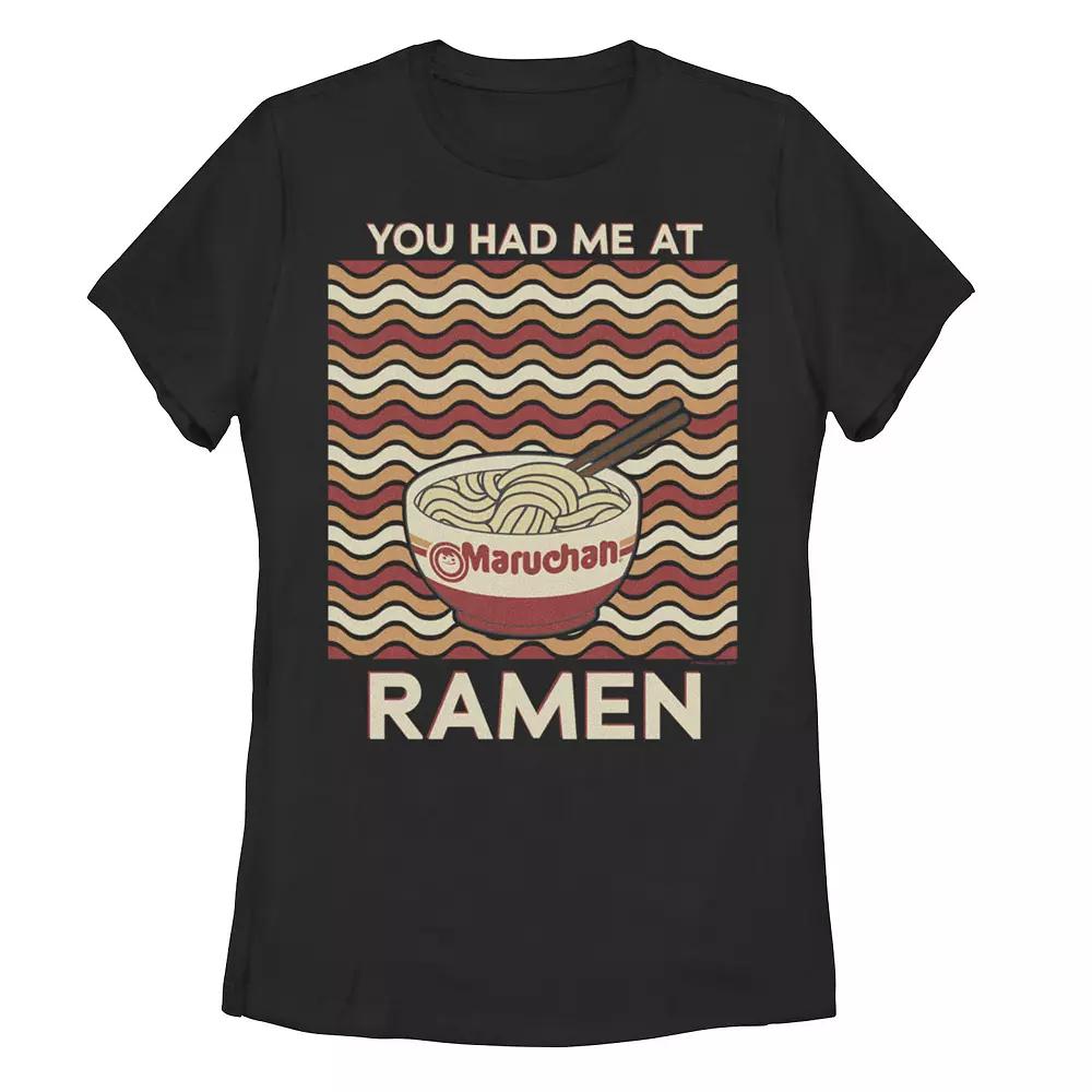 Juniors' Maruchan "You Had Me At Ramen" Graphic Tee, Girl's, Size: Small, Black Product Image