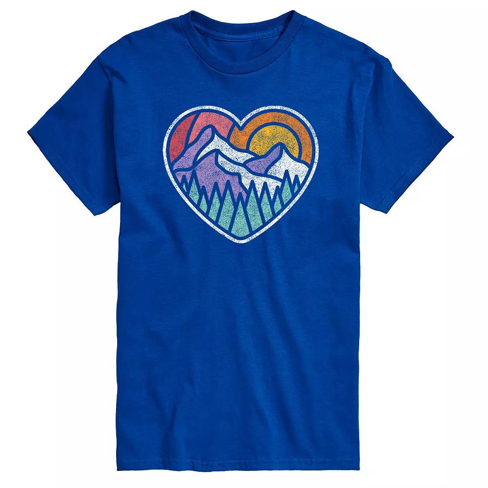 Big & Tall Mountain Forest Heart Tee, Men's,  Product Image