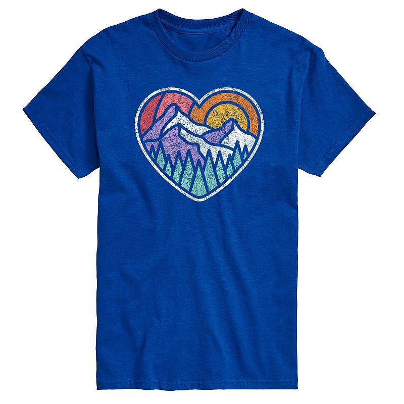 Big & Tall Mountain Forest Heart Tee, Men's,  Product Image