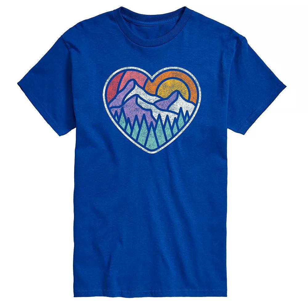 Big & Tall Mountain Forest Heart Tee, Men's,  Product Image