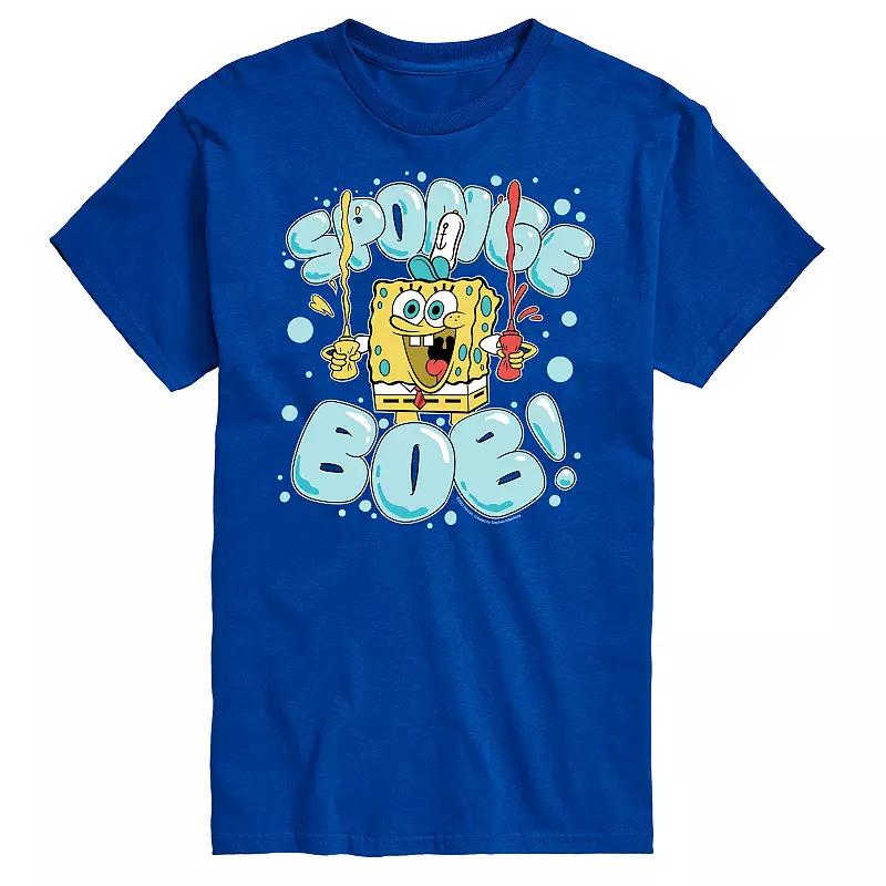 Big & Tall SpongeBob SquarePants Bubble Letter Graphic Tee, Men's,  Product Image