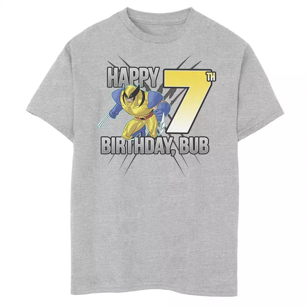 Boys 8-20 Marvel X-Men Wolverine Happy 7th Birthday Bub Graphic Tee, Boy's,  Product Image