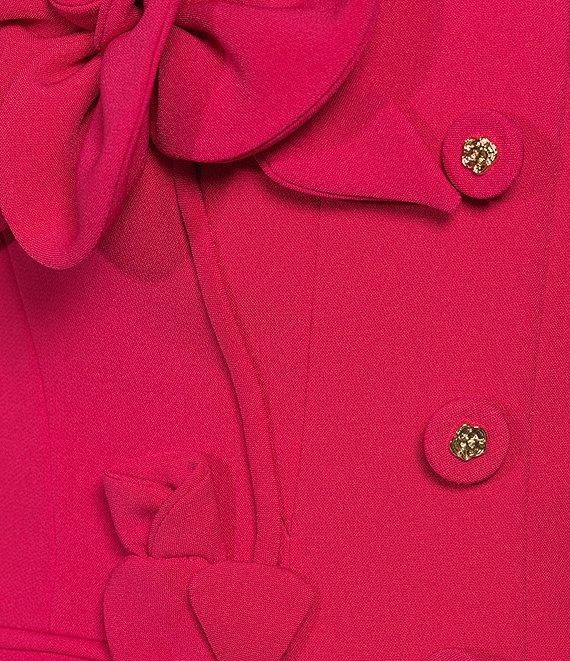 Muse by Marchesa Flora Stretch Crepe Applique Strapless Button-Up Vest Product Image