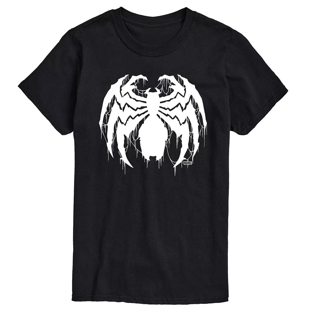 Big & Tall Marvel Venom Spider Logo Graphic Tee, Men's,  Product Image
