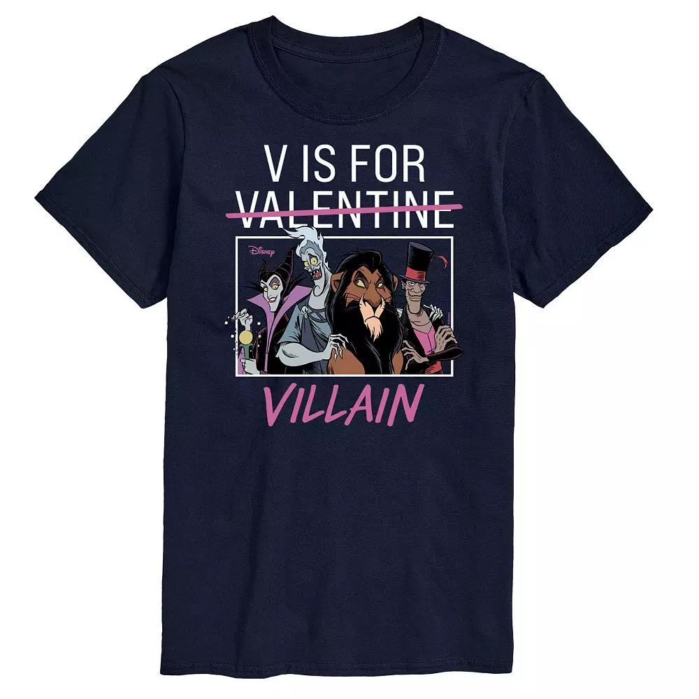 Disney Villains Men's V For Valentine Villain Graphic Tee,  Product Image