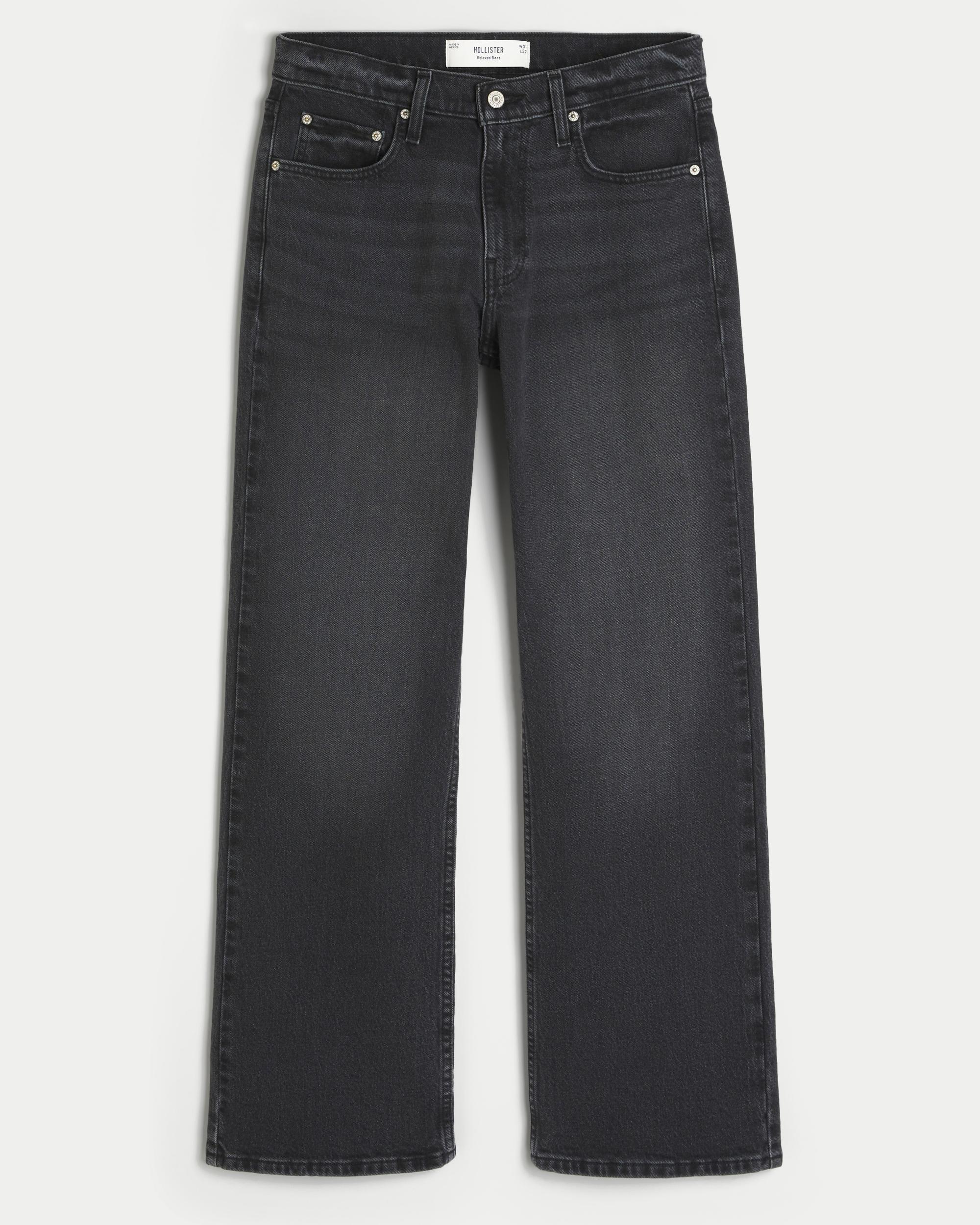 Washed Black Relaxed Boot Jeans Product Image