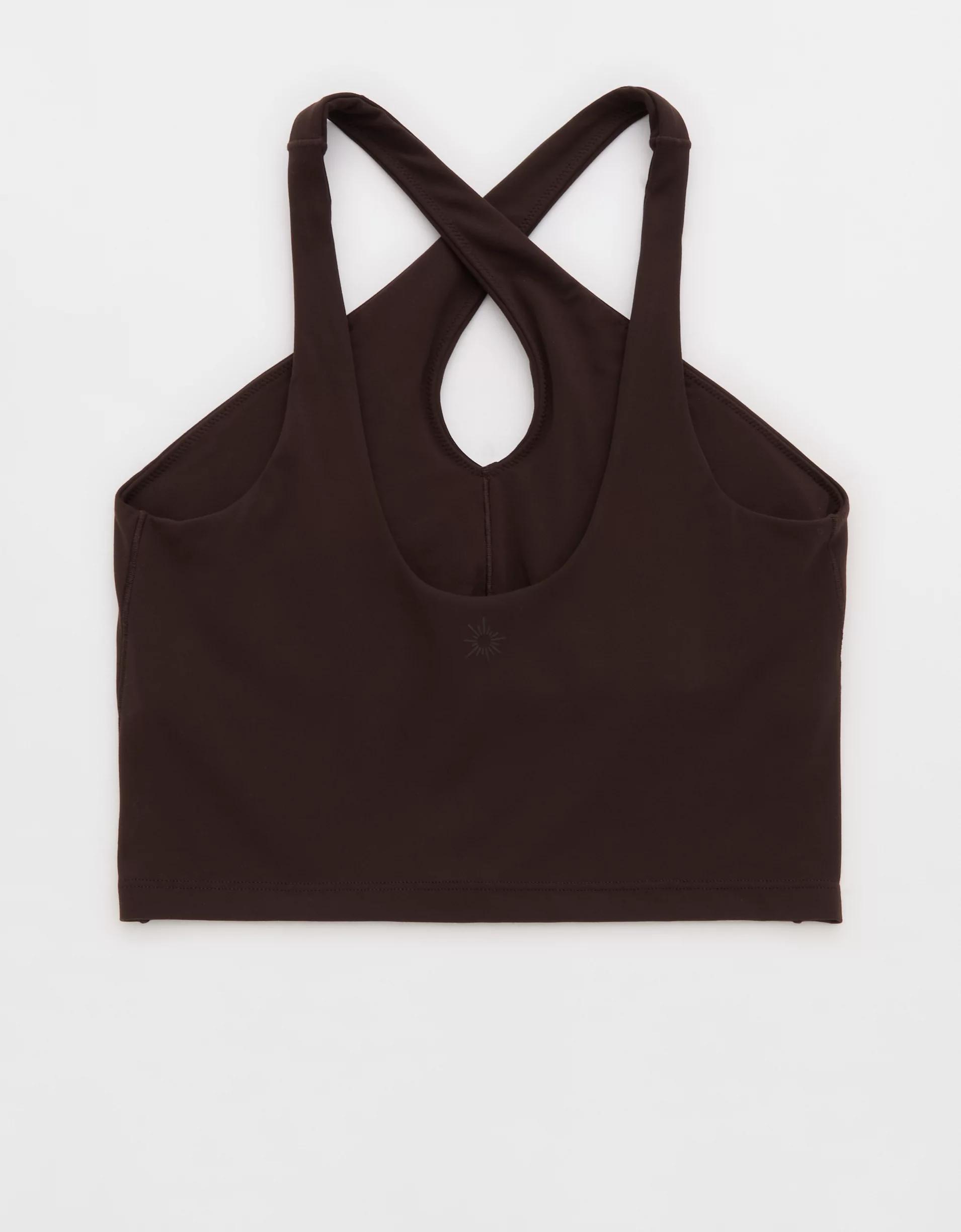 OFFLINE By Aerie Real Me XTRA Criss Cross High Neck Sports Bra Product Image