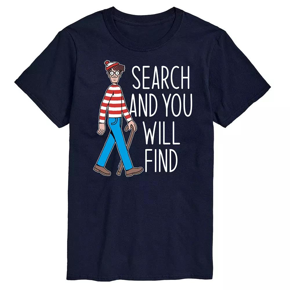 Men's Where's Waldo Search You Will Find Graphic Tee,  Product Image