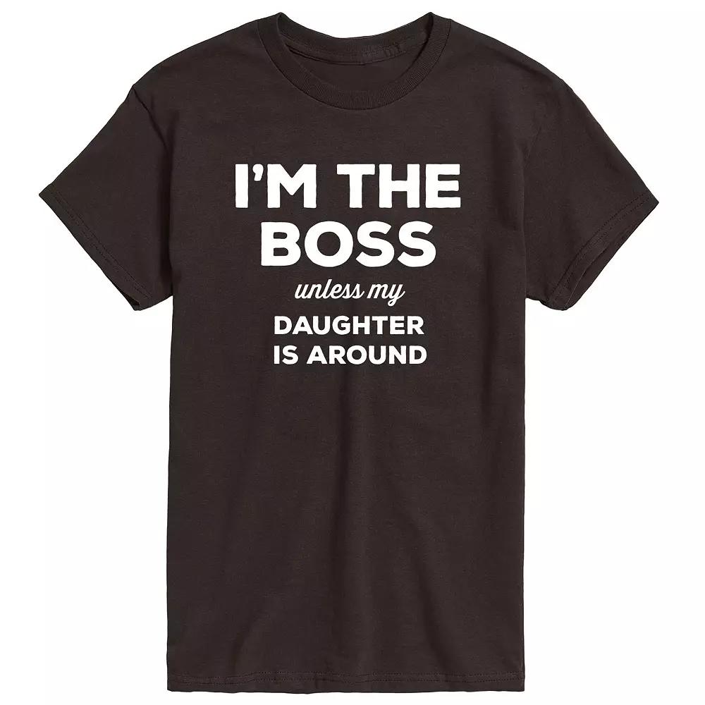 Men's I'm The Boss Unless My Daughter Is Around Graphic Tee,  Product Image