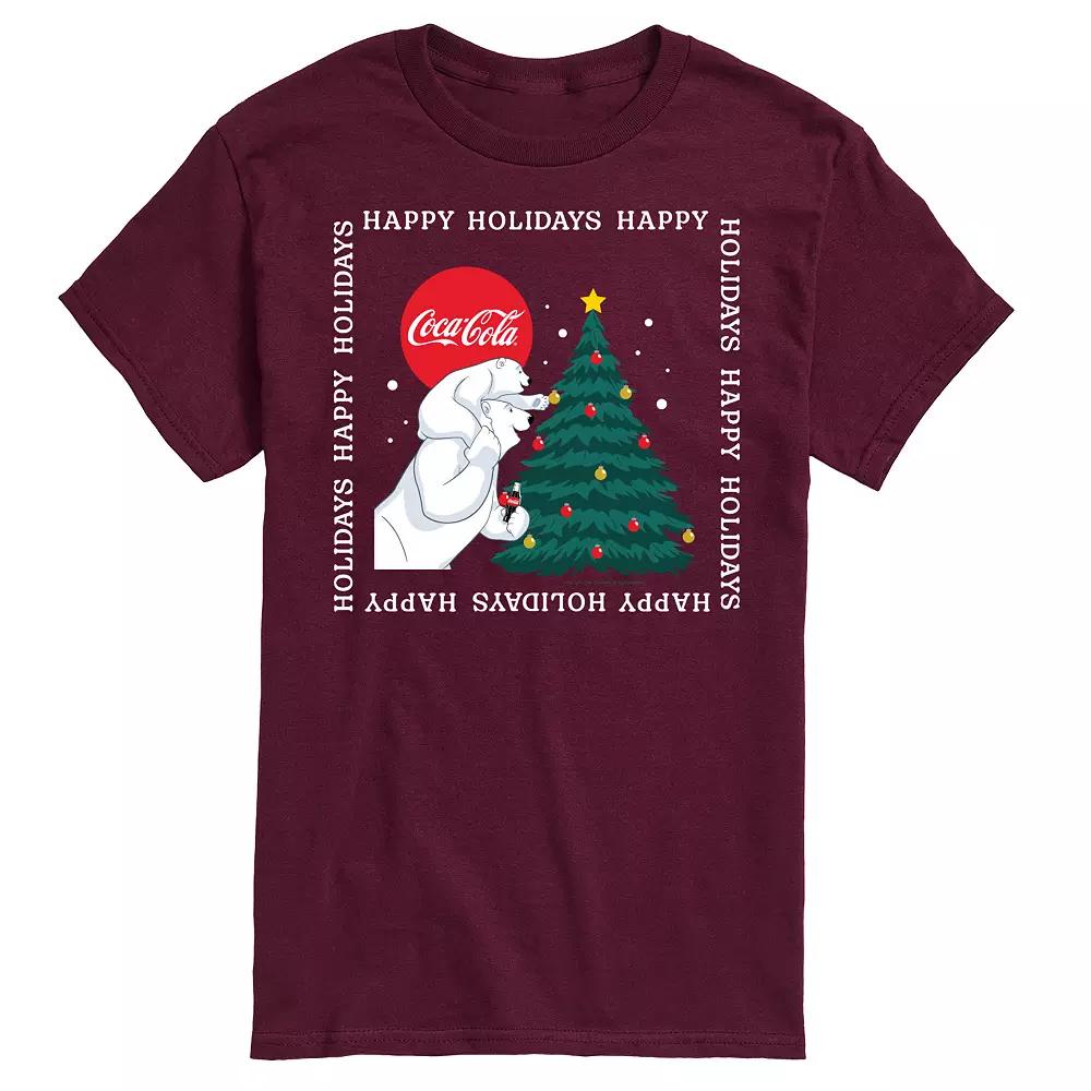 Men's CocaCola Happy Holidays Bears Tee,  Product Image