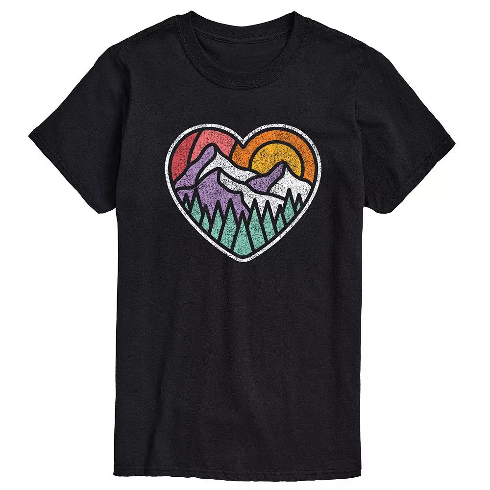 Big & Tall Mountain Forest Heart Tee, Men's,  Product Image