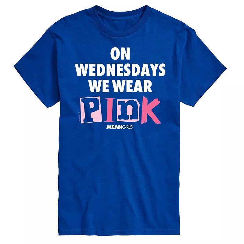 Men's Mean Girls Wednesdays We Wear Pink Graphic Tee,  Product Image