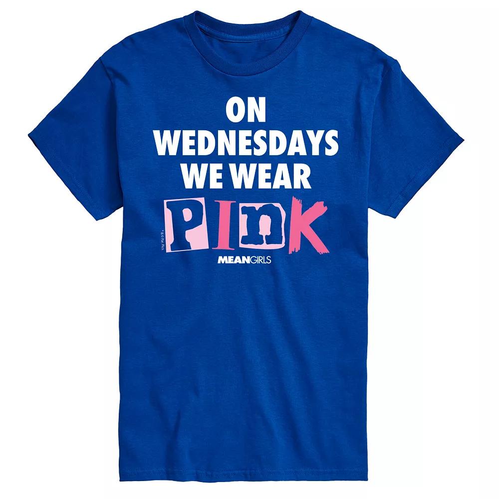 Men's Mean Girls Wednesdays We Wear Pink Graphic Tee,  Product Image